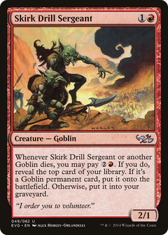 Skirk Drill Sergeant (Elves vs. Goblins) [Duel Decks Anthology]-1
