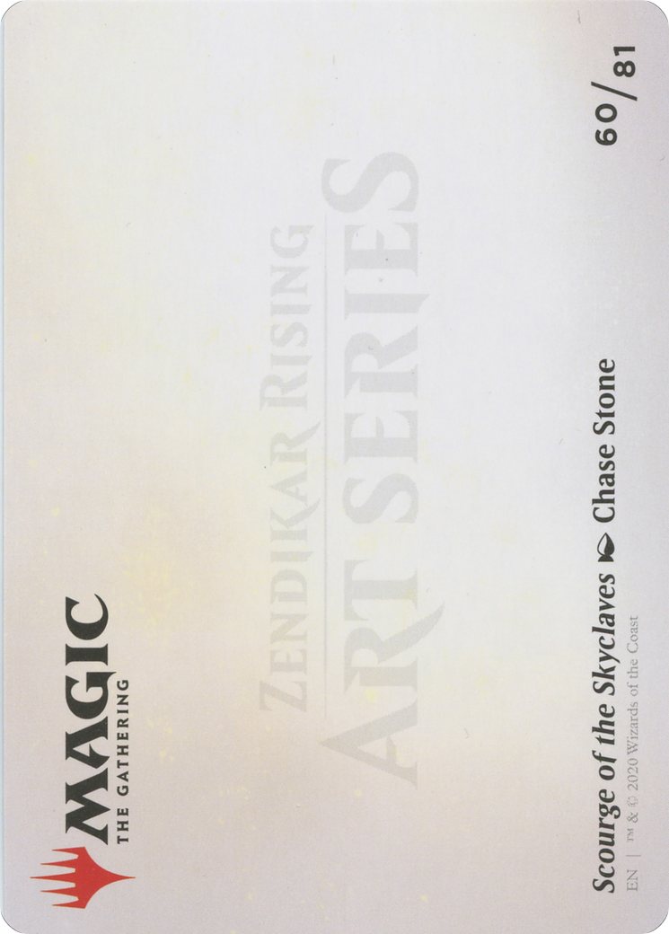Scourge of the Skyclaves // Scourge of the Skyclaves (AZNR-060) - Zendikar Rising Art Series (Borderless) Foil-2