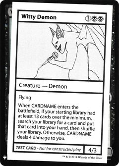 Witty Demon (CMB1-) - Mystery Booster Playtest Cards 2019-1