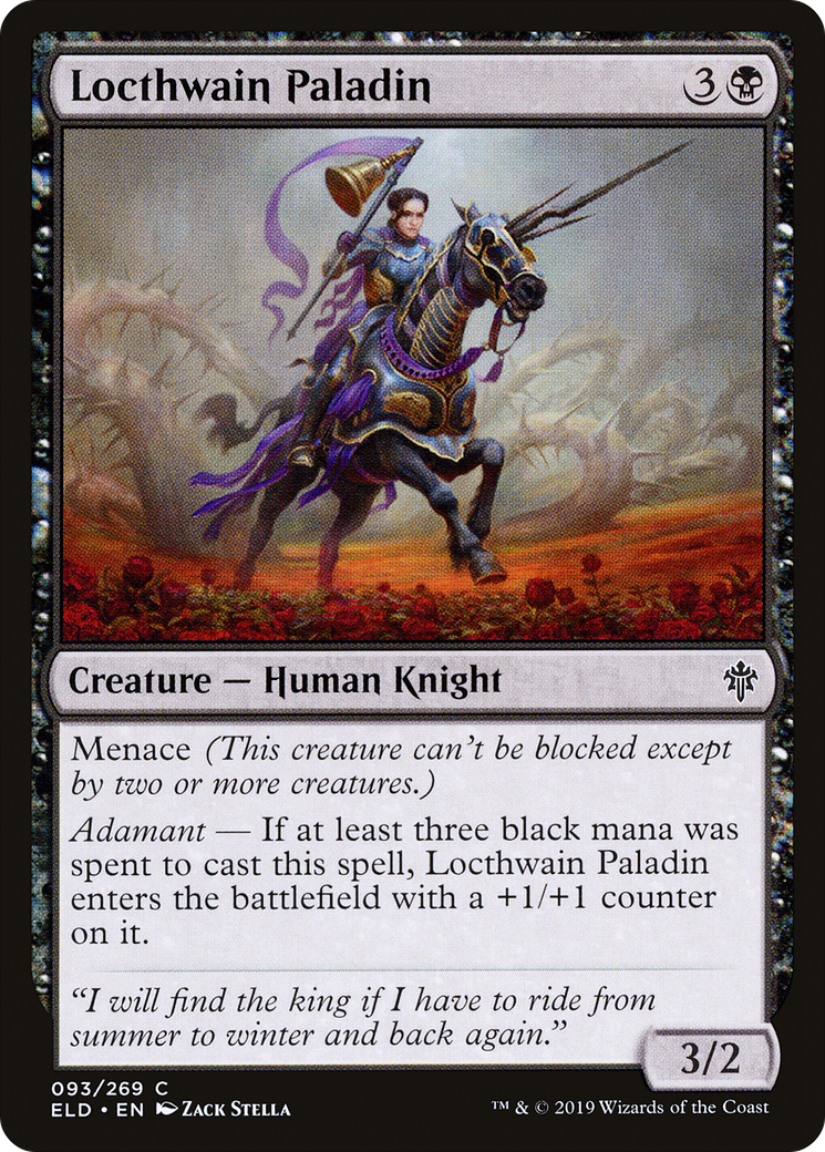 Locthwain Paladin [Throne of Eldraine]-1