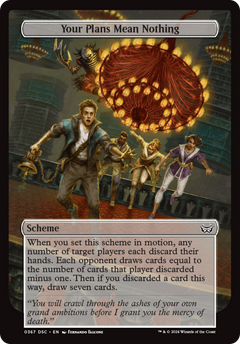 Your Plans Mean Nothing (Full Art) (A:DSC-367) - Duskmourn: House of Horror Commander-1