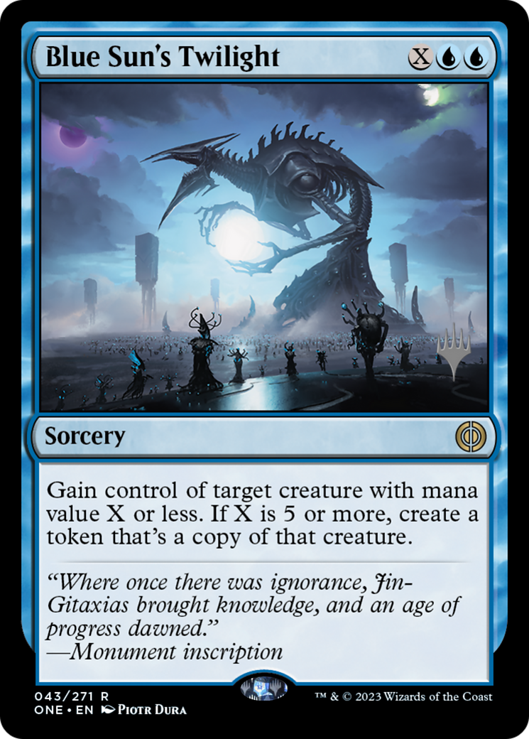 Blue Sun's Twilight (Promo Pack) [Phyrexia: All Will Be One Promos]-1