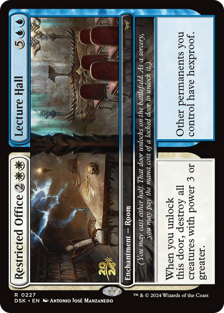 Restricted Office // Lecture Hall [Duskmourn: House of Horror Prerelease Promos]-1
