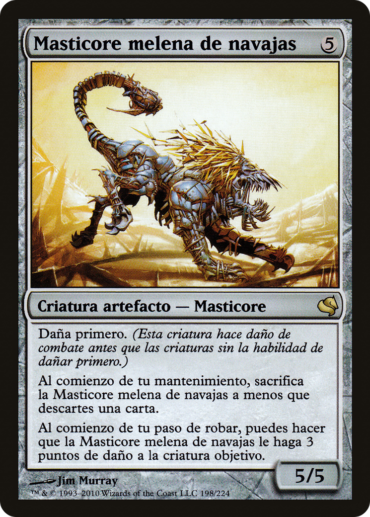 Razormane Masticore (Spanish) - "Masticore melena de navajas" (PS11-198) - Salvat 2011-1