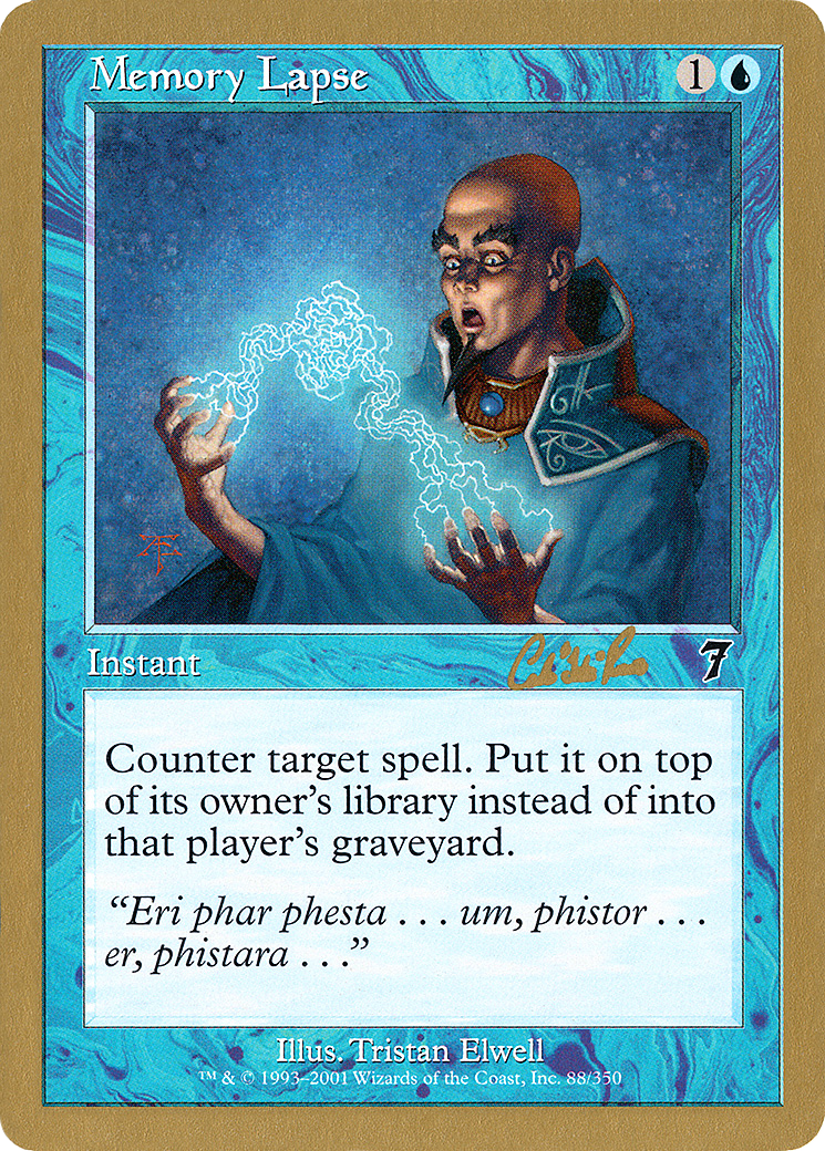Memory Lapse - 2002 Carlos Romao (7ED) (WCD-) - World Championship Decks 2002-1