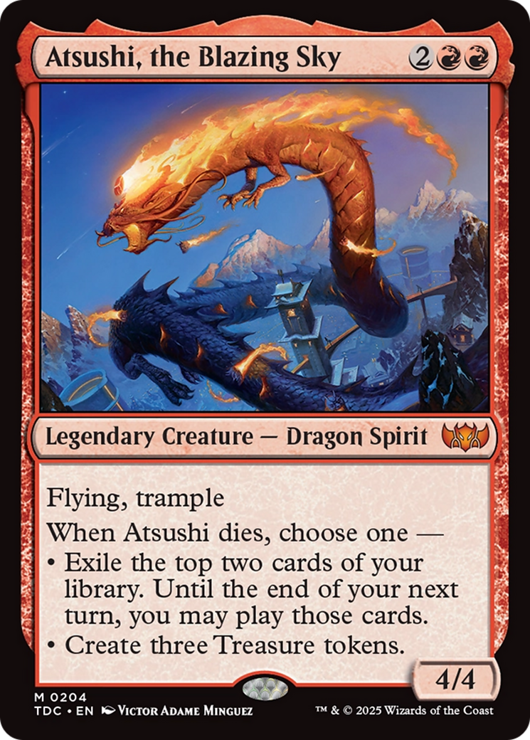 Atsushi, the Blazing Sky [Tarkir: Dragonstorm Commander]-1