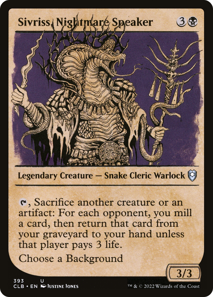 Sivriss, Nightmare Speaker (Showcase) [Commander Legends: Battle for Baldur's Gate]-1