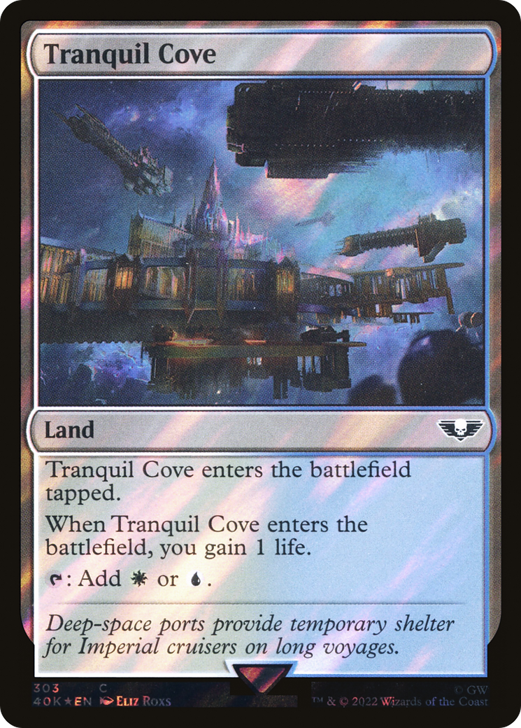 Tranquil Cove (Surge Foil) (40K-303) - Warhammer 40,000 Commander Foil-1