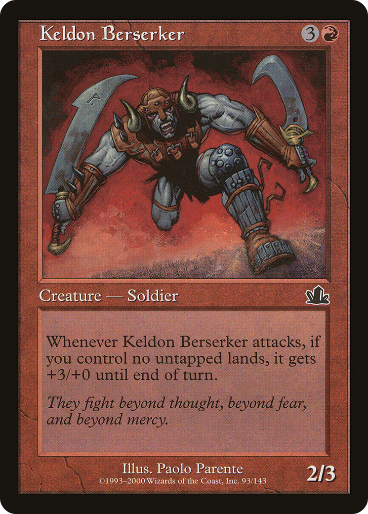 Keldon Berserker [Prophecy]-1