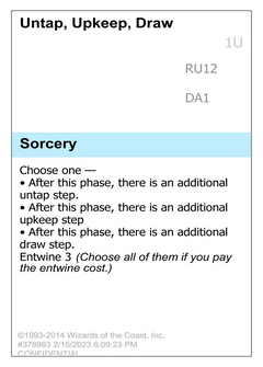 Untap, Upkeep, Draw (UNK-RU12) - Unknown Event-1