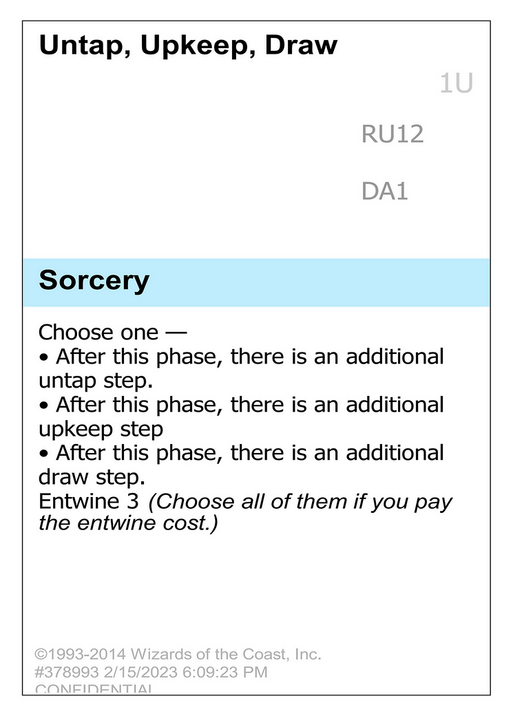 Untap, Upkeep, Draw (UNK-RU12) - Unknown Event-1