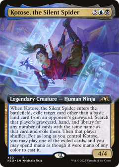 Kotose, the Silent Spider (Extended Art) [Kamigawa: Neon Dynasty]-1