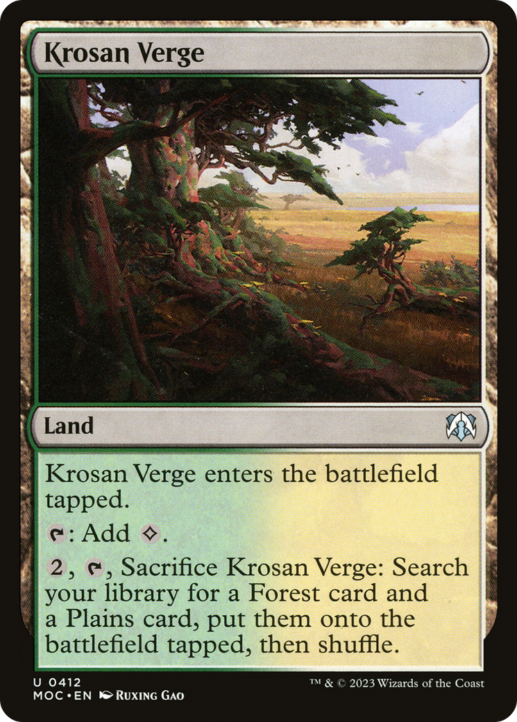 Krosan Verge [March of the Machine Commander]-1