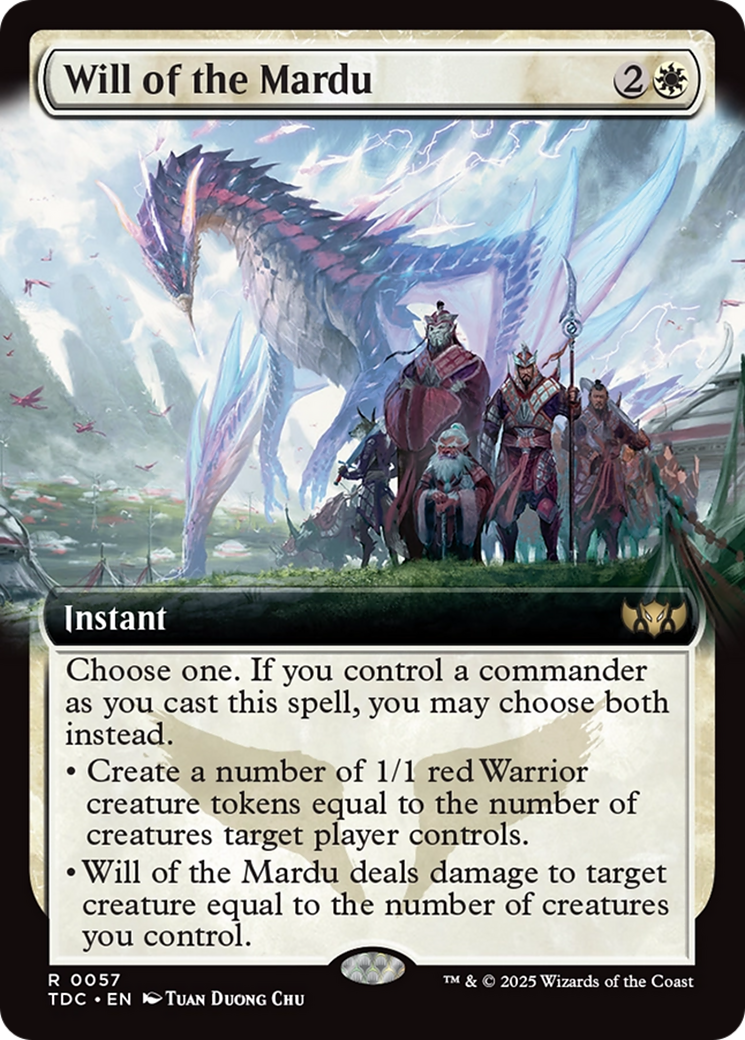 Will of the Mardu (Extended Art) [Tarkir: Dragonstorm Commander]-1