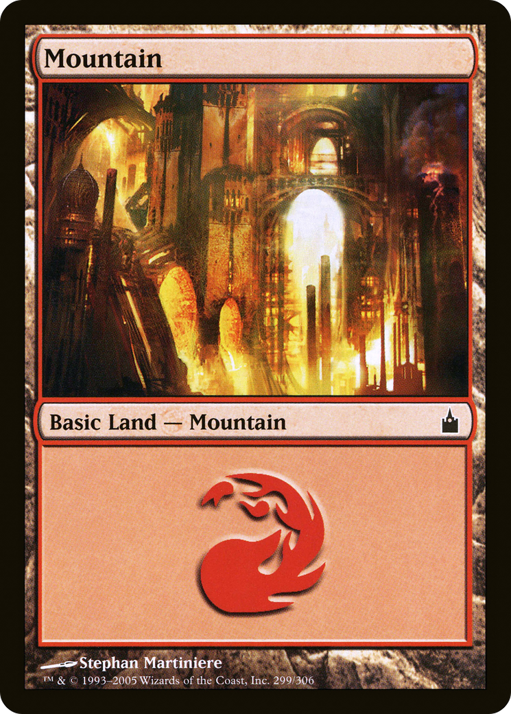 Mountain (299) [Ravnica: City of Guilds]-1