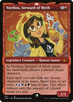 Vorthos, Steward of Myth (Showcase) (UNF-251) - Unfinity: (Showcase) Foil-1