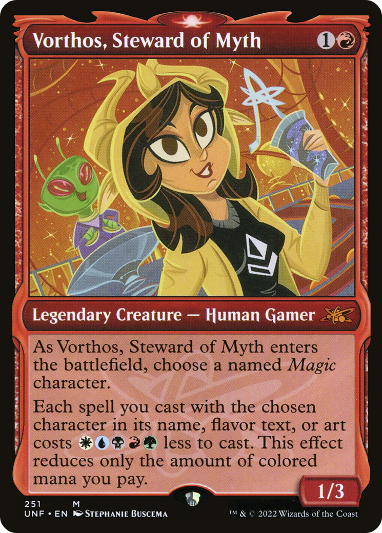 Vorthos, Steward of Myth (Showcase) (UNF-251) - Unfinity: (Showcase)-1