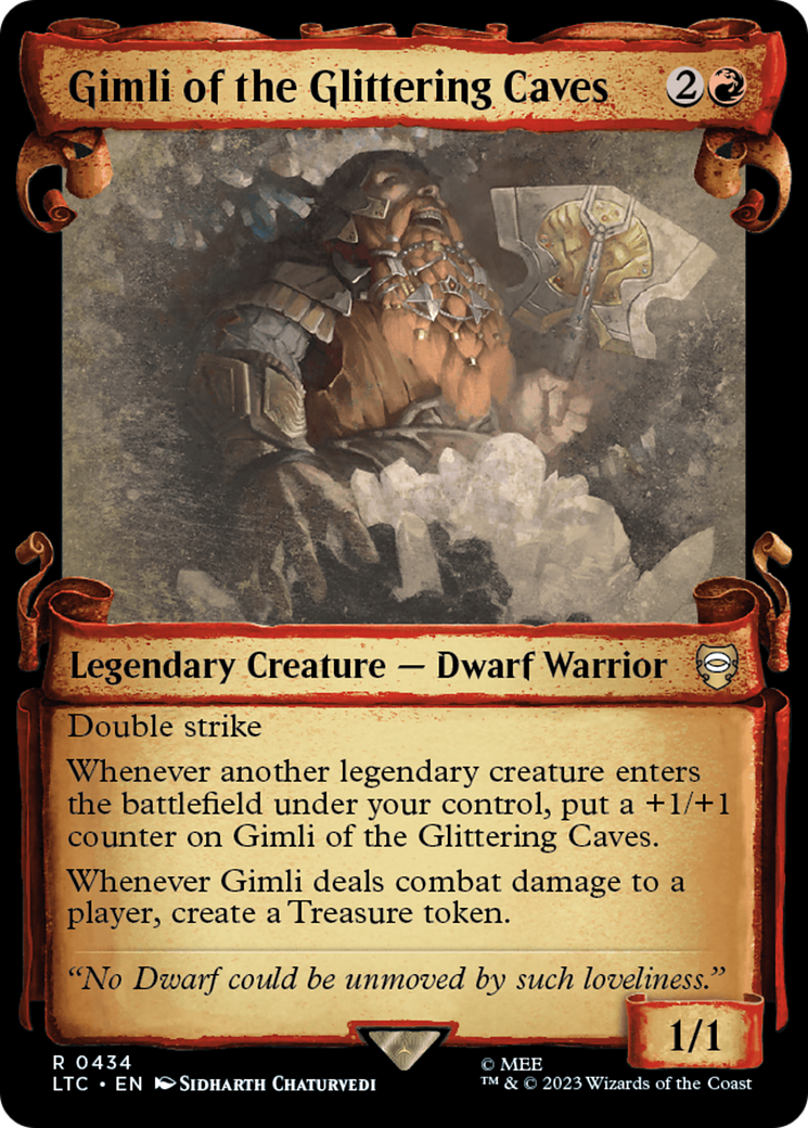 Gimli of the Glittering Caves [The Lord of the Rings: Tales of Middle-Earth Commander Showcase Scrolls]-1