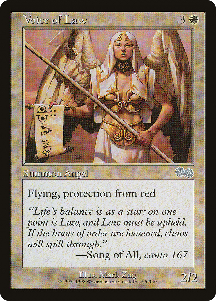 Voice of Law (USG-055) - Urza's Saga-1