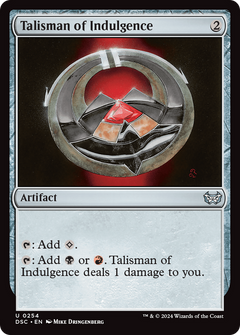 Talisman of Indulgence [Duskmourn: House of Horror Commander]-1