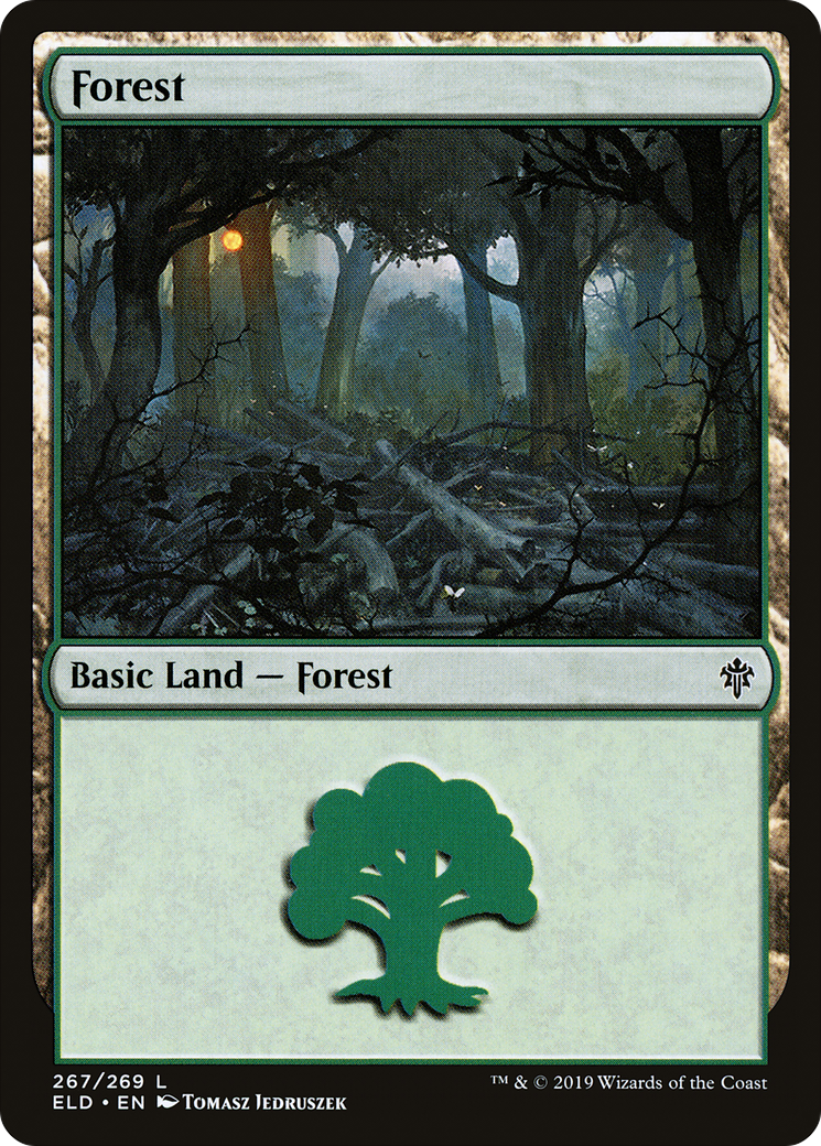 Forest (267) [Throne of Eldraine]-1