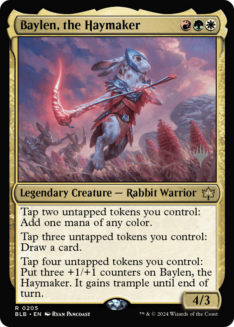 Baylen, the Haymaker (Promo Pack) [Bloomburrow Promos]-1