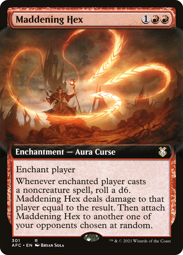 Maddening Hex (Extended Art) [Dungeons & Dragons: Adventures in the Forgotten Realms Commander]-1