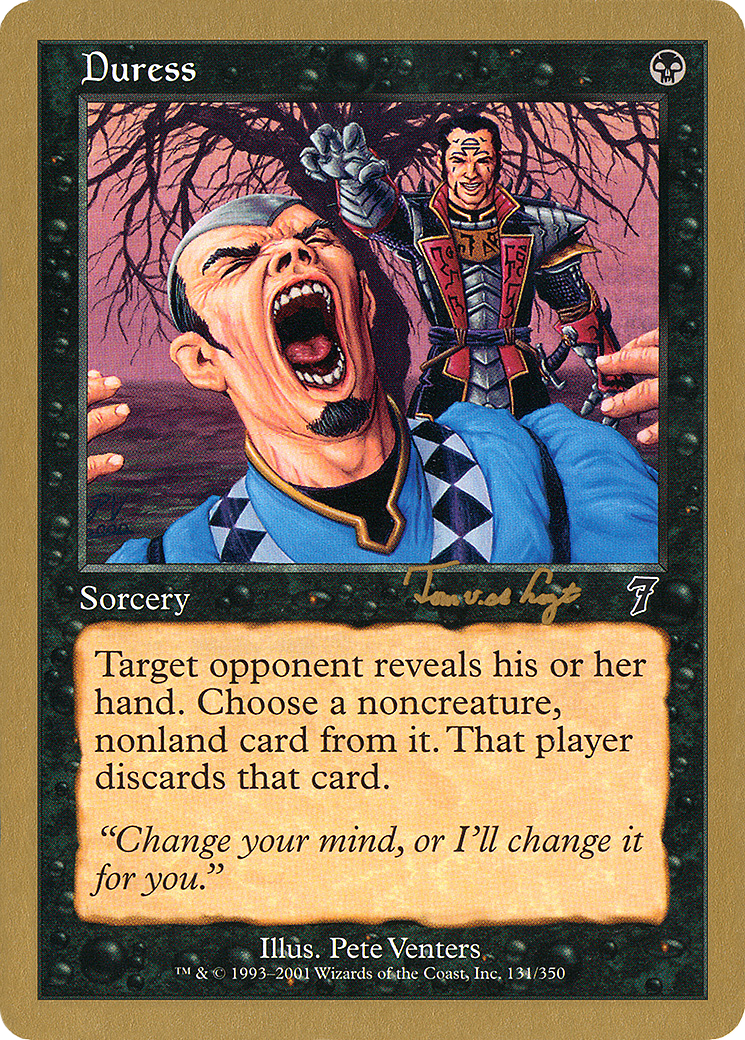 Duress - 2001 Tom van de Logt (7ED) (WCD-) - World Championship Decks 2001-1