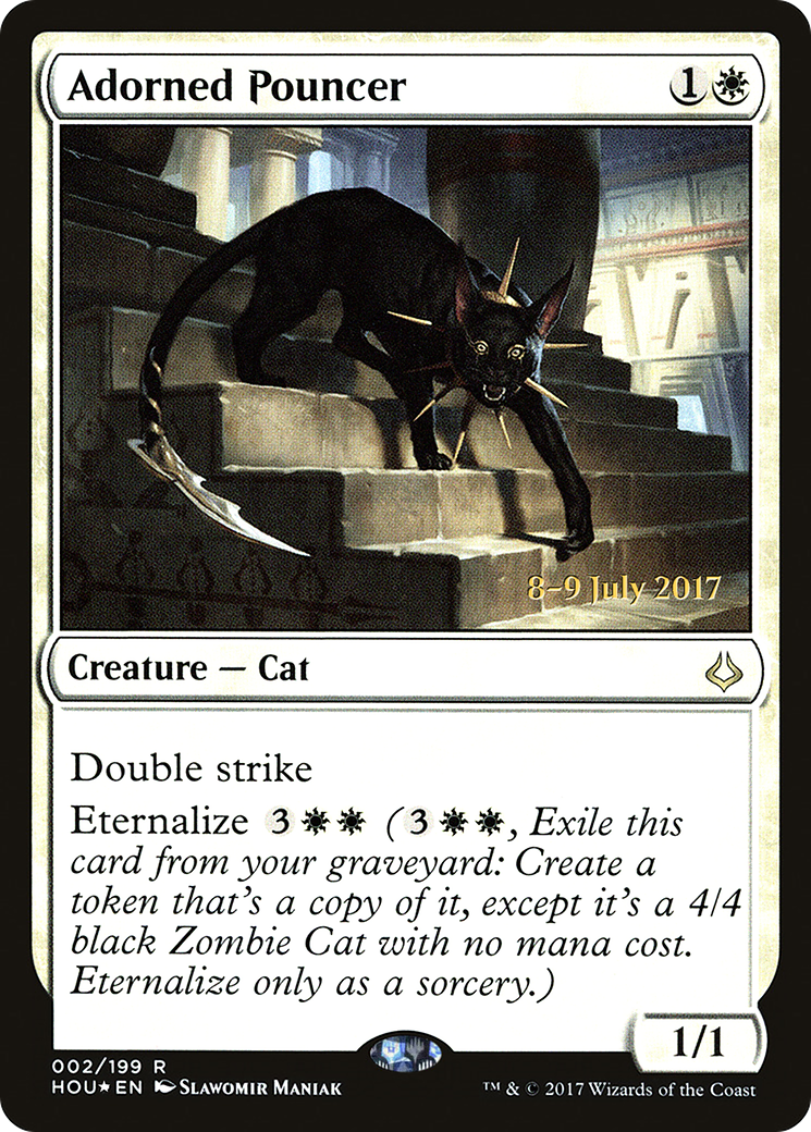 Adorned Pouncer [Hour of Devastation Prerelease Promos]-1