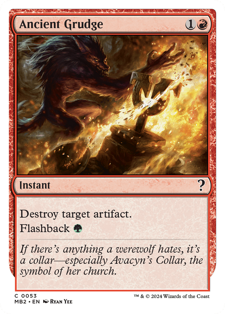 Ancient Grudge (White Border) [Mystery Booster 2]-1