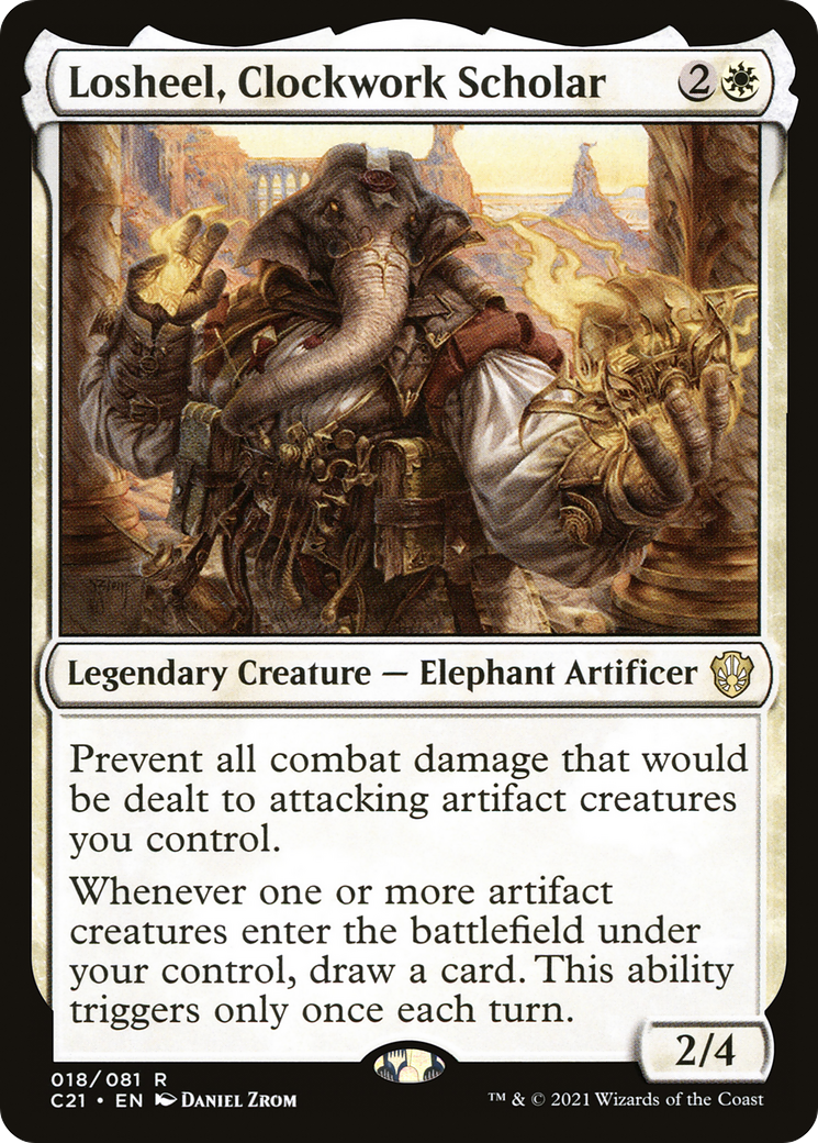 Losheel, Clockwork Scholar [Commander 2021]-1
