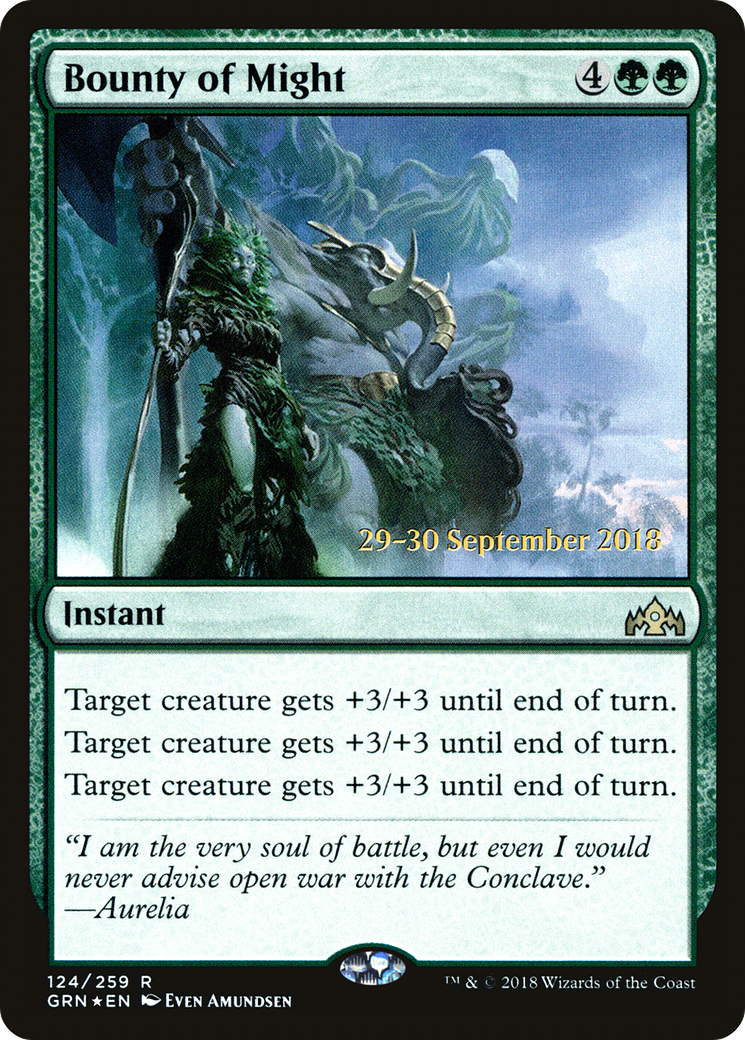 Bounty of Might [Guilds of Ravnica Prerelease Promos]-1
