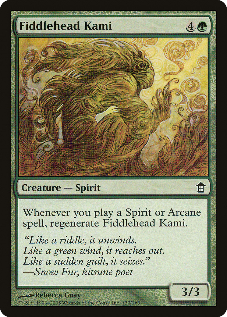 Fiddlehead Kami [Saviors of Kamigawa]-1