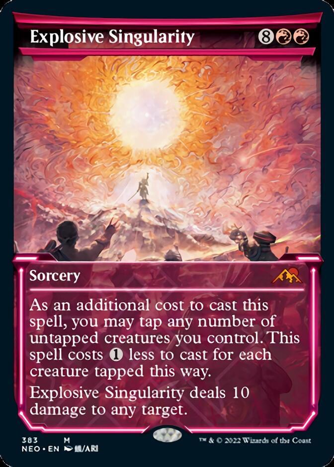 Explosive Singularity (Showcase Soft Glow) [Kamigawa: Neon Dynasty]-1