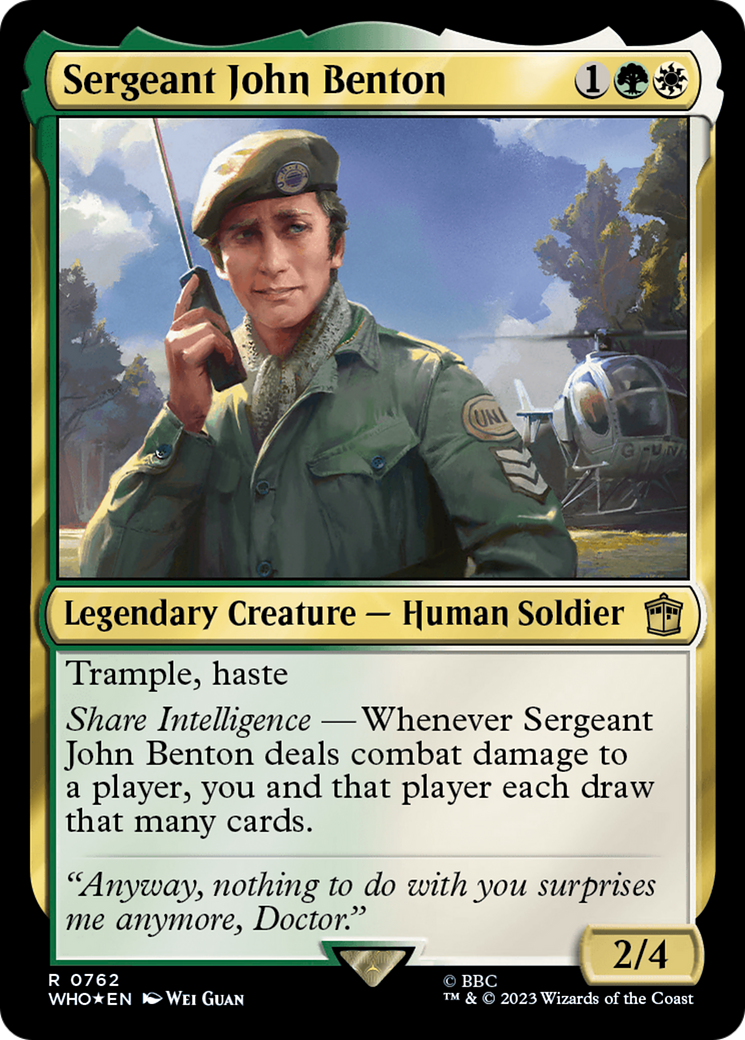 Sergeant John Benton (Surge Foil) [Doctor Who]-1