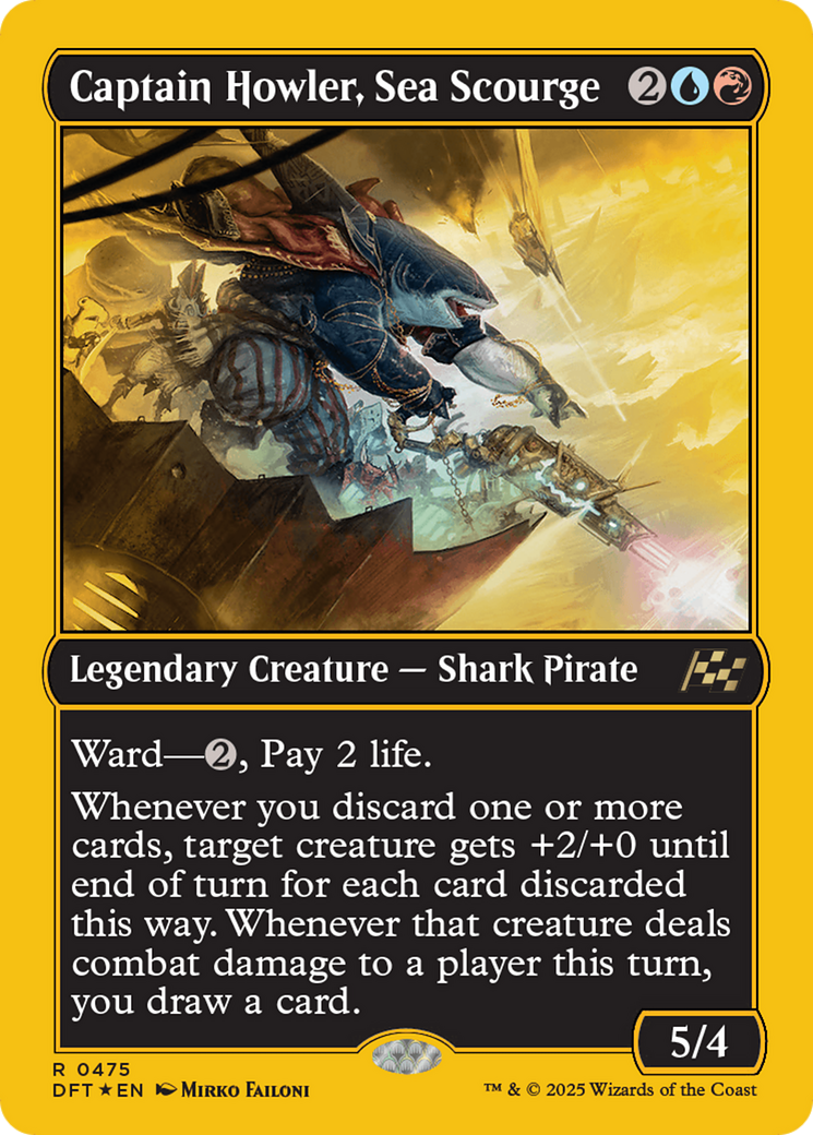 Captain Howler, Sea Scourge (First-Place Foil) [Aetherdrift]-1