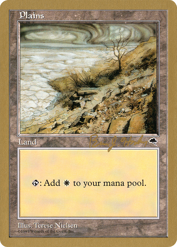 Plains (Dead Tree) - 1998 Brian Hacker (TMP) (WCD-) - World Championship Decks 1998-1