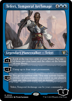 Teferi, Temporal Archmage (Foil Etched) [Commander Masters]-1