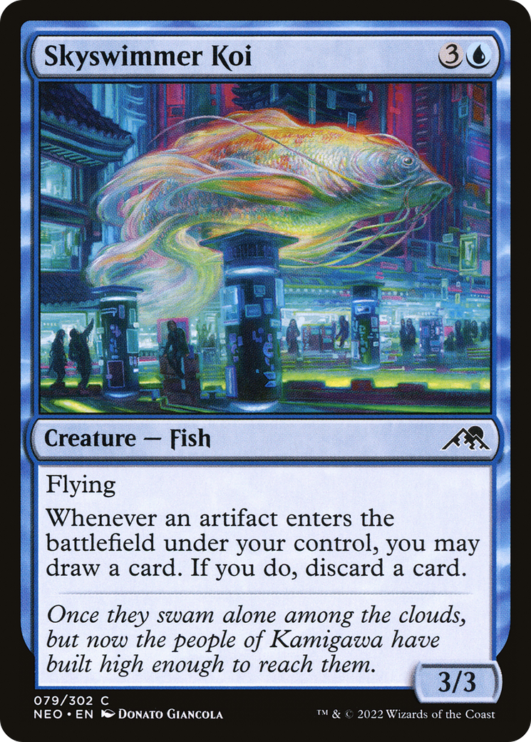 Skyswimmer Koi [Kamigawa: Neon Dynasty]-1