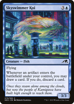 Skyswimmer Koi [Kamigawa: Neon Dynasty]-1