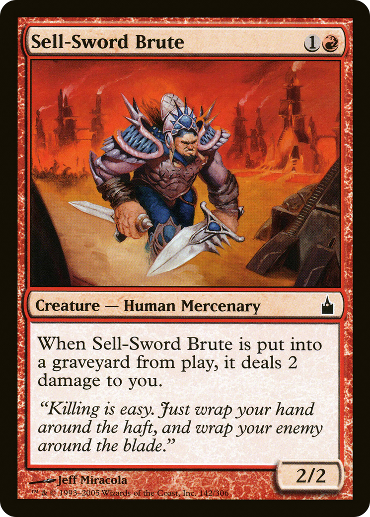Sell-Sword Brute [Ravnica: City of Guilds]-1