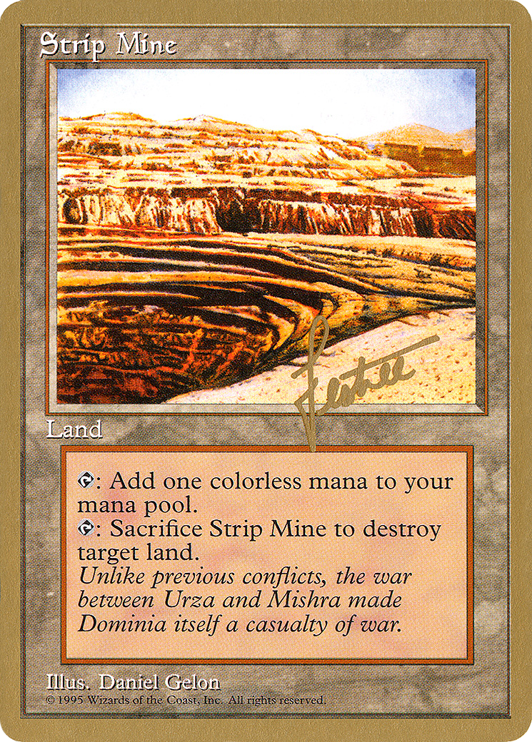 Strip Mine - 1996 Bertrand Lestree (4ED) (WCD-) - Pro Tour Collector Set-1