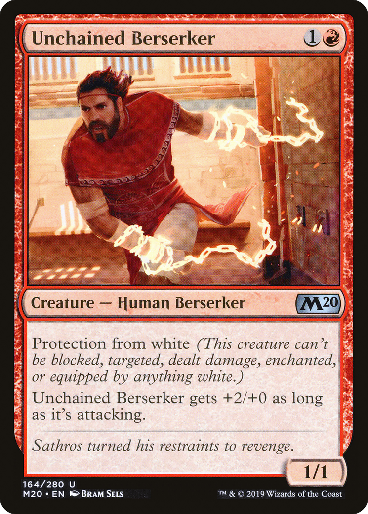 Unchained Berserker (M20-164) - Core Set 2020 Foil-1