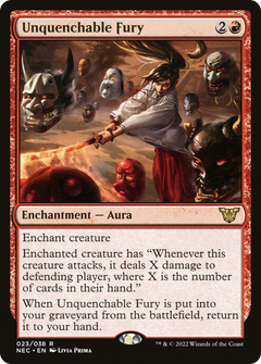 Unquenchable Fury (NEC-023) - Neon Dynasty Commander-1