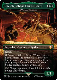 Shelob, Whose Lair Is Death - Ishkanah, Grafwidow (Borderless) [The Lord of the Rings: Tales of Middle-Earth Commander]-1