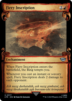 Fiery Inscription [The Lord of the Rings: Tales of Middle-Earth Showcase Scrolls]-1