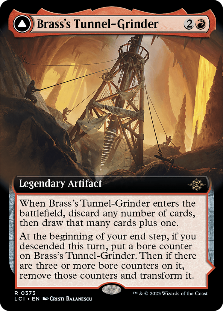 Brass's Tunnel-Grinder // Tecutlan, The Searing Rift (Extended Art) [The Lost Caverns of Ixalan]-3
