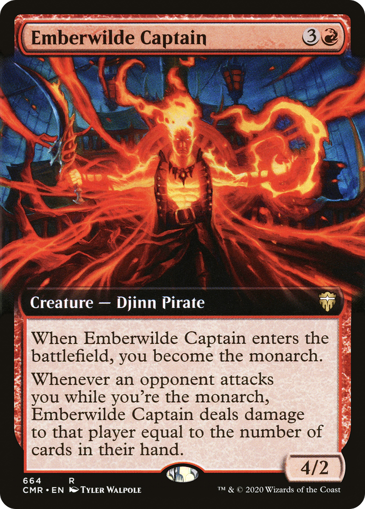Emberwilde Captain (Extended Art) [Commander Legends]-1