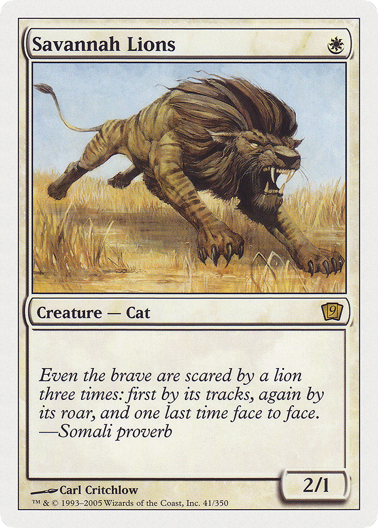 Savannah Lions [Ninth Edition]-1