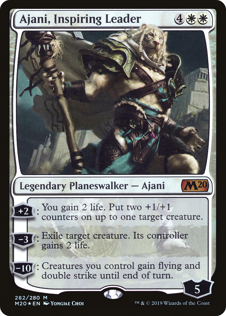 Ajani, Inspiring Leader [Core Set 2020]-1